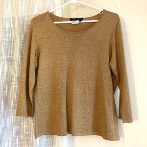 City Girl Nancy Bolon Sparkly Top